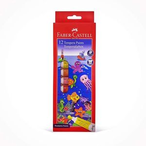 [370530] Boite de 12 Tubes Tempera Coulours 9 ML