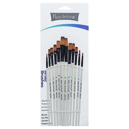 [A6075F] Set de 12 Pinceau Brosse keepsmiling