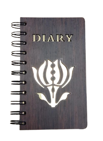[WZ-012] Note Book Spiral En Bois