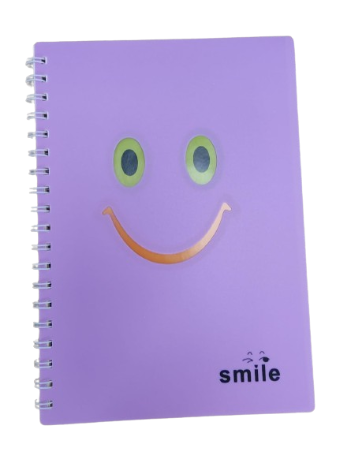 [7425] Note Book Spiral Smile A5