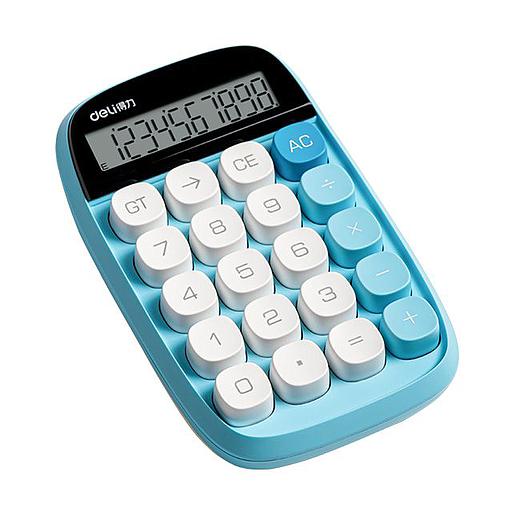 [TE35] Calculatrice de Bureau Deli TE35 Bleu Clair