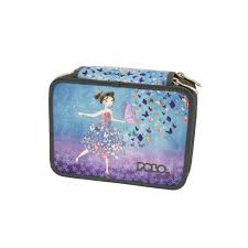 [8183] Trousse 3 Compartiment Polo Bleu Ciel Réf 937016