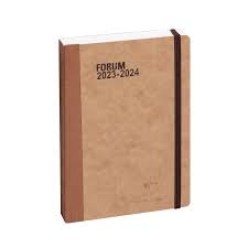 [184289E] Agenda scolaire journalier 2024/2025 Exacompta - Marron - 12 x 17 cm - Forum Age Bag