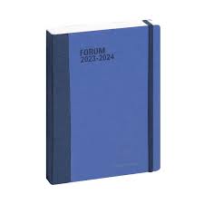 [184282E] Agenda scolaire journalier 2024/2025 Exacompta - Bleu - 12 x 17 cm - Forum Age Bag