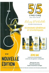 Cinq Sur Cinq Pour Avoir 20/20 Économie Générale Et Statistiques 2eme Bac