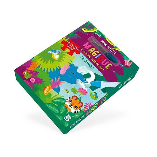 Mon puzzle magique La jungle - Je colorie avec de l'eau