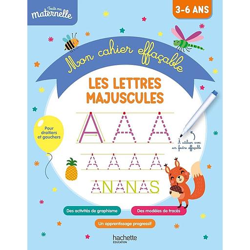 Mon cahier effaçable - Les lettres majuscules