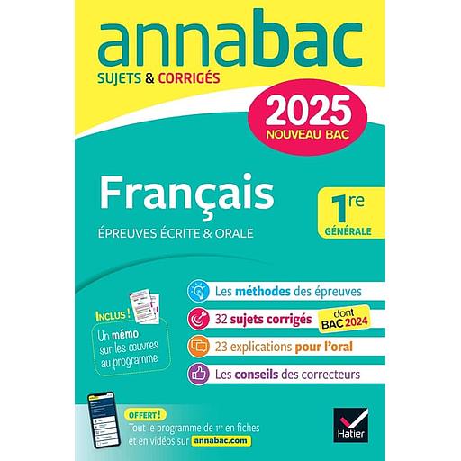 Français 1re générale - Sujets & Corrigés