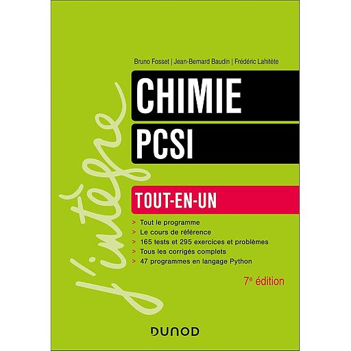 Campus Chimie Tout-en-un Pcsi - 7e Éd.