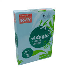 [3368220102605] Ramette papier couleur A4 Papyrus Adagio 80g 500 feuilles couleur Bleu