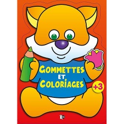 Gommettes et coloriages (rouge) +3