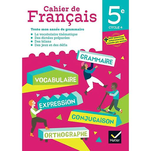 Mon cahier de Français 5e - 2023