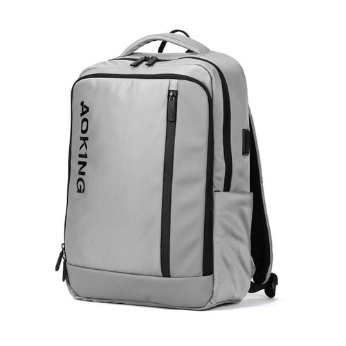 [SNX6082] Sac à dos léger pour ordinateur portable avec port USB - multi-usage Gris