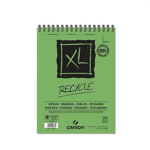 [1871] Bloc 25 feuilles Croquis XL RECYCLED A5 160g Blanc
