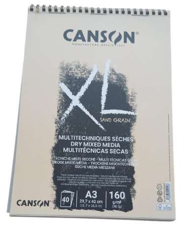 [10394] Bloc Canson XL Multi technique sèches A3 40F 160g