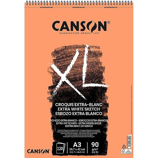 [787501] Bloc XL extra Blanc 29.7x42 A3 90g 120 Feuilles