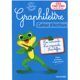 Cahier d'écriture Graphilettre CE2-CM1-CM2 - 2025