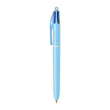 Stylo à bille 4 couleurs - 1 mm - pastel Bleu Ciel