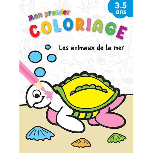 [9789954643334] MON PREMIER COLORIAGE 3/5 ans: Les animaux de la mer