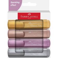 Set de 4 Surligneur Textliner Mettalic
