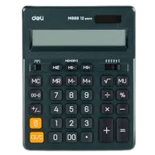 [M888F] Calculator Plastic-12 Digits Green