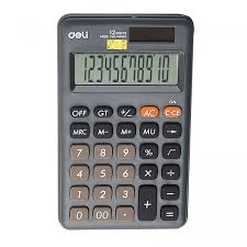 [EM 120] CALCULATRICE DELI Gris