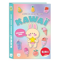 Agenda scolaire Kawaï Colorie-moi 2026-2027
