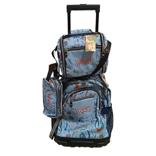 Cartable scolaire à roulette WOOT! 3 Pièces