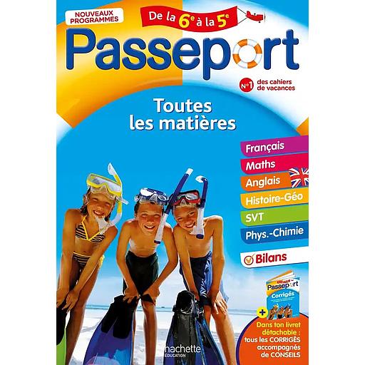 Passeport Toutes les matières de la 6e à la 5e