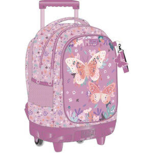 [587223] Cartable a Roulette scolaire Must Papillon