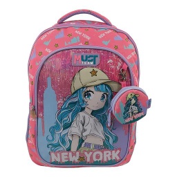 Sac à Dos MustBlue Hair Girl 3 Compartiments