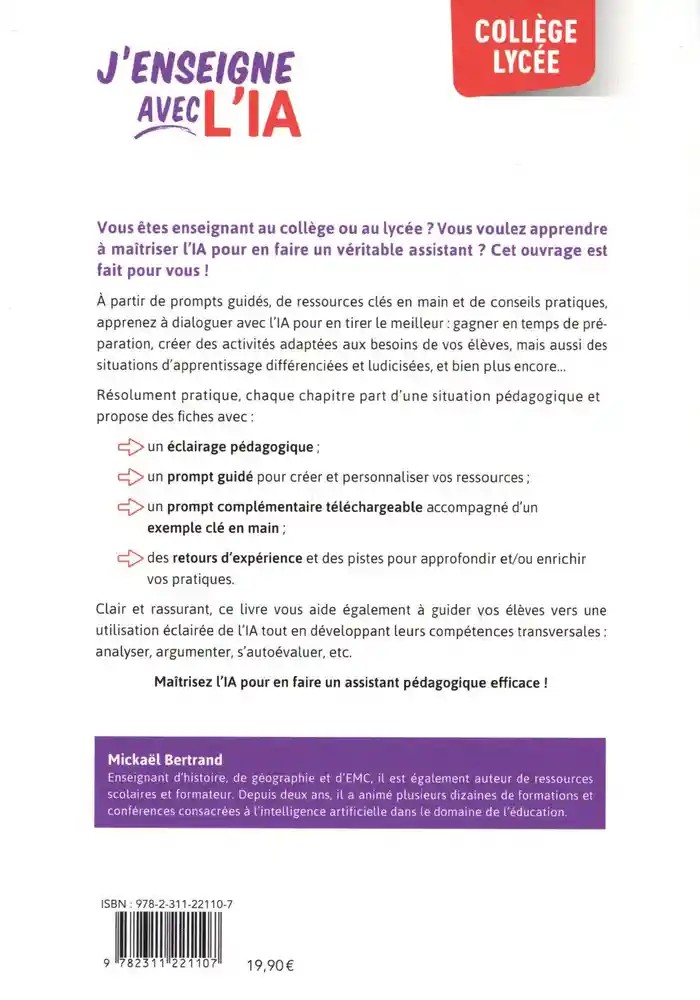 J’enseigne avec l’IA !