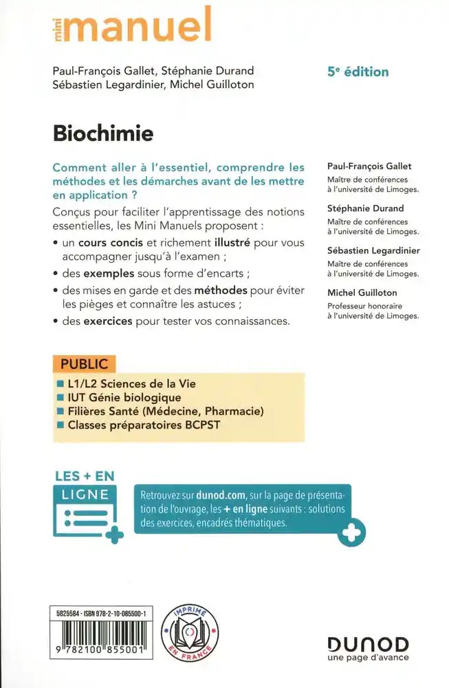 Mini Manuel Biochimie