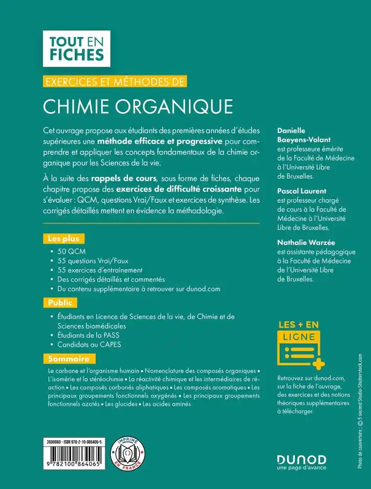 Chimie organique pour les sciences de la vie