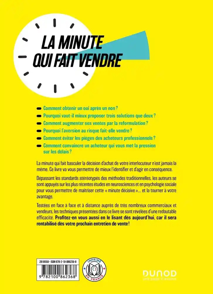La minute qui fait vendre