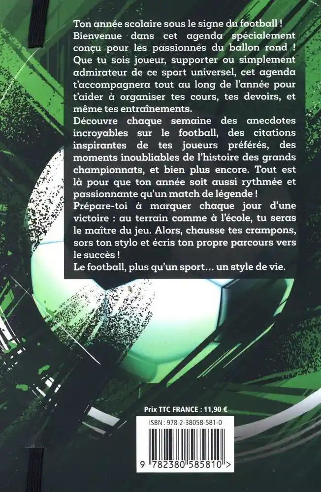 Agenda scolaire Foot