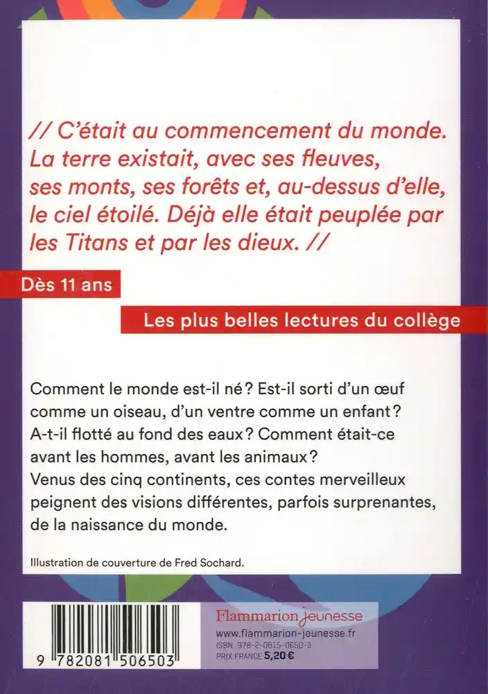 18 contes de la naissance du monde