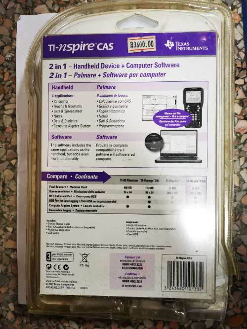 Calculatrice  - TI-Nspire - Programmable