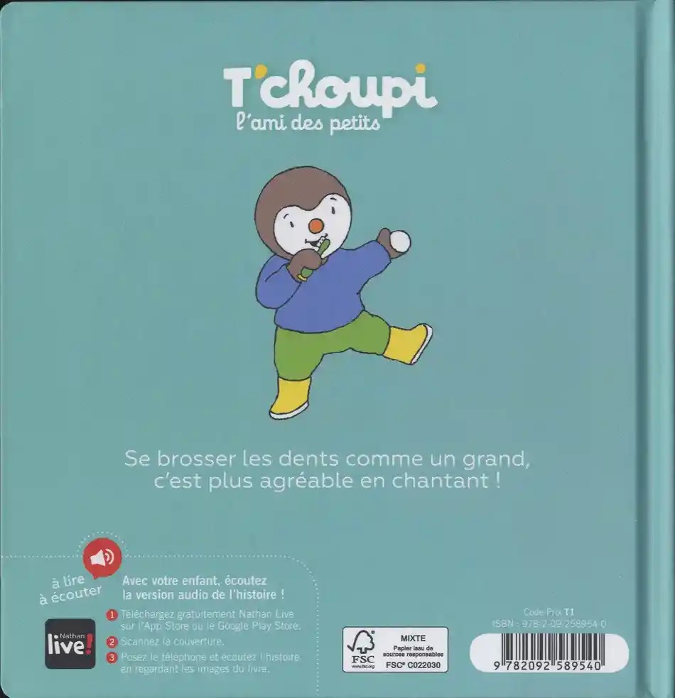 T'choupi se brosse les dents