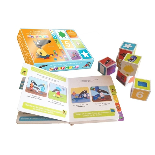 Je découvre les premières notions ave P'tit Loup  - 6 cubes et 1 album