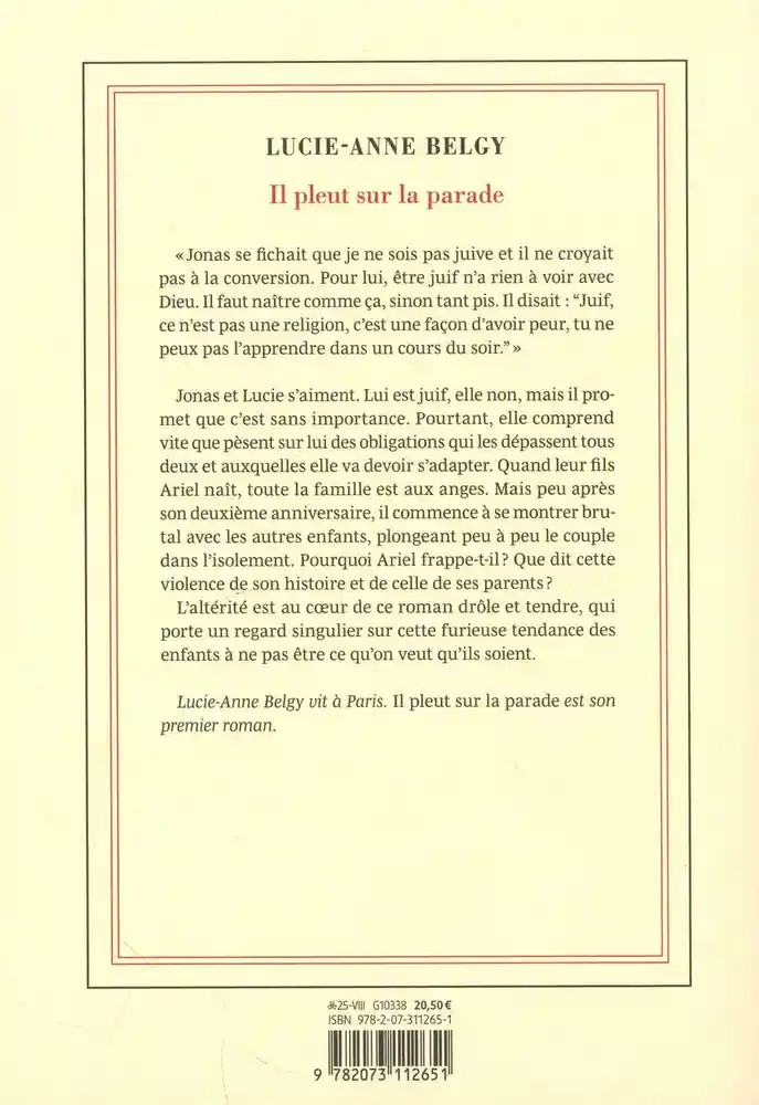 Il pleut sur la parade