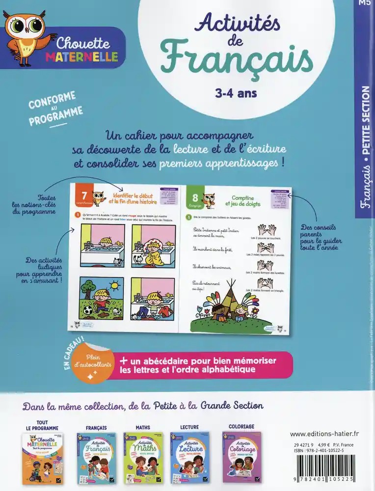 Activités de Français PS