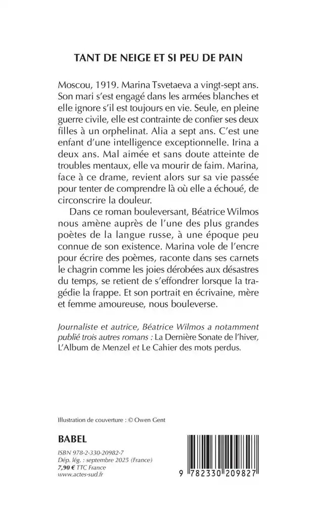 Tant de neige et si peu de pain