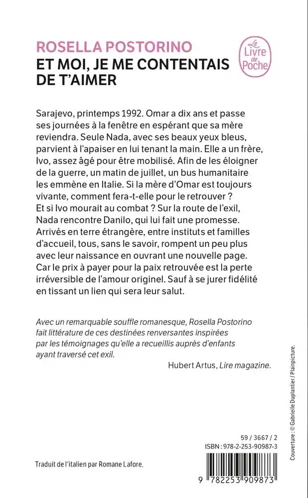 Et moi je me contentais de t'aimer