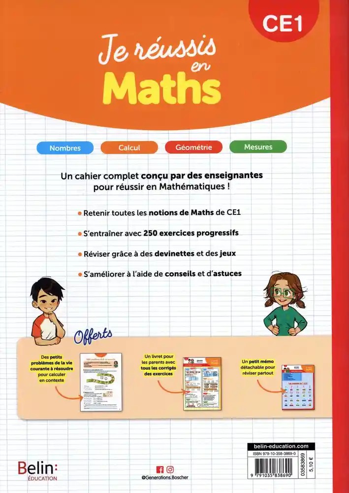 Je réussis en maths CE1