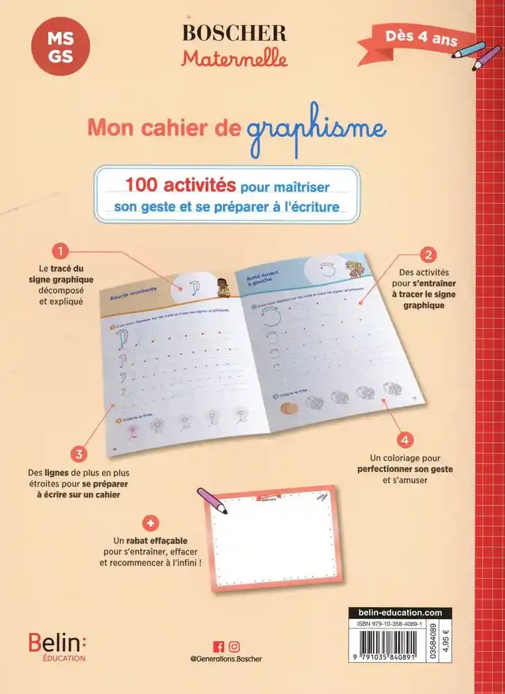 Mon cahier de graphisme MS-GS