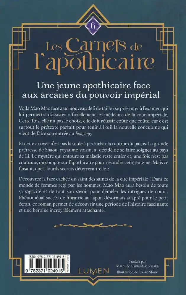 Les Carnets de l'Apothicaire Tome 6