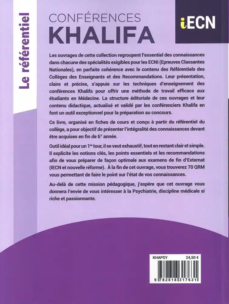 Conférences Khalifa Psychiatrie