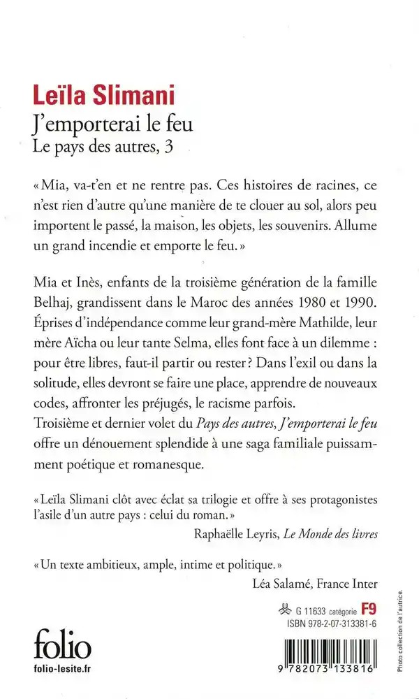 J'emporterai le feu
