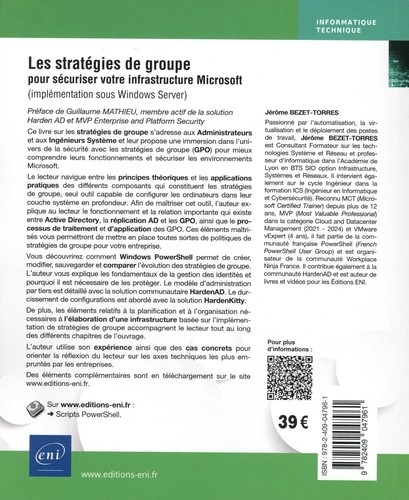 Les stratégies de groupe pour sécuriser votre infrastructure Microsoft – (implémentation sous Windows Server)